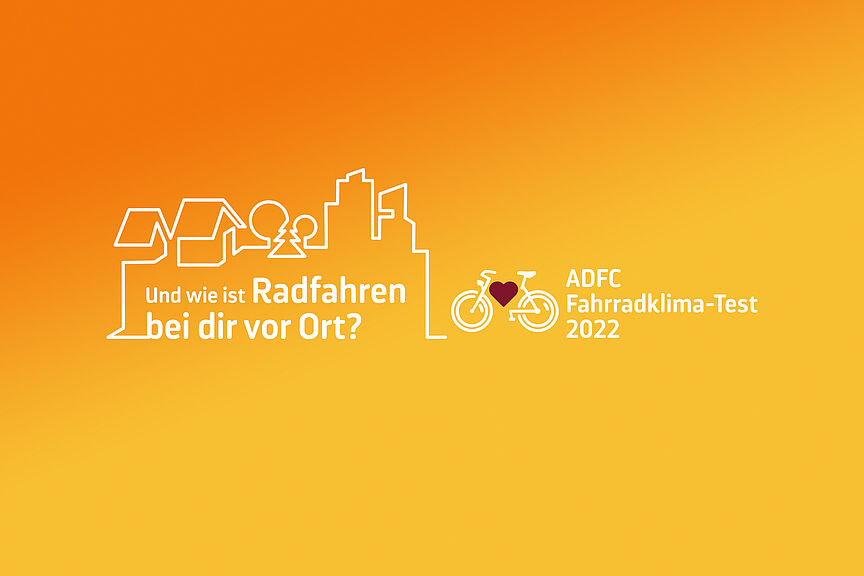 Fahrradklima-Test 2022 Keyvisual ADFC-Fahrradklima-Test 2022
